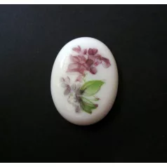 Porcelán kaboson - 40*30 mm - lilaakác