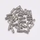 Fémgyöngy  - 8x3 mm - antik ezüst