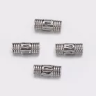 Fémgyöngy  - 8x3 mm - antik ezüst