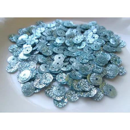 Flitter - 7 mm -csillámos türkiz
