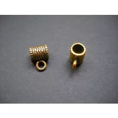 Medálvezető - 12*9 mm - antik arany