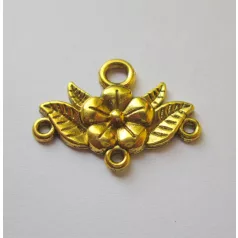 Tibetan silver connector 24*20 mm - 1 pair