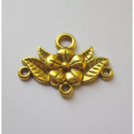 Tibetan silver connector 24*20 mm - 1 pair