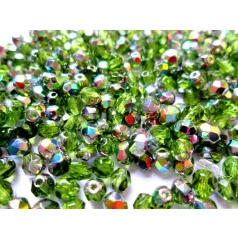 Czech fire polished beads - 4 mm