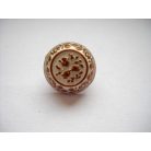 Antique finish metal shank button - 15 mm - patina