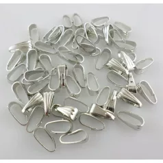 Medálvezető - 7*3 mm - ezüst (5db/csomag)