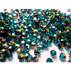 Czech fire polished beads - 4 mm