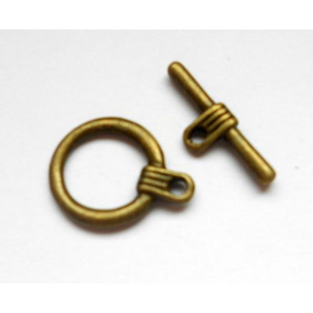 Toggle clasp - bronze - 21*20 mm