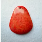Corall fossil pendant bead