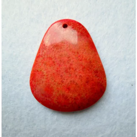 Corall fossil pendant bead