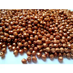 Czech fire polished beads - 4 mm