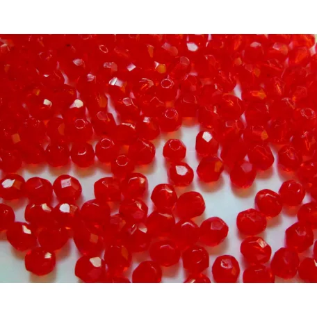 Czech fire polished beads - 4 mm