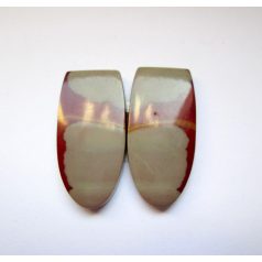 Noréna jáspis kaboson - összeillő pár - 27*13 mm