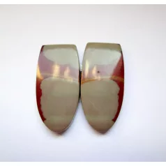 Noréna jáspis kaboson - összeillő pár - 27*13 mm