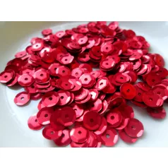 Sequins - 7 mm - Metallic red matte - 2gr