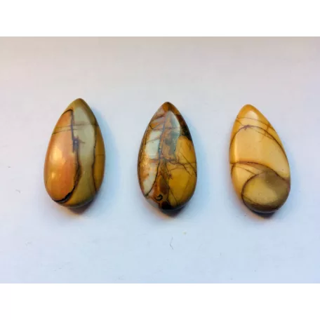Picasso jasper pear cabochon - 40*18 mm