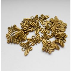 Pillangó medál - 16*12 mm - bronz - 1 pár