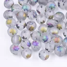 Czech glass pearl - 8 mm - 20 pcs/pack - green peas