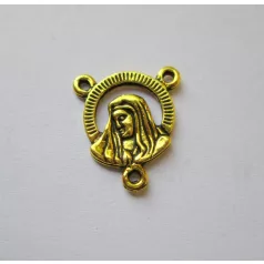 Tibetan silver connector 24*20 mm - 1 pair