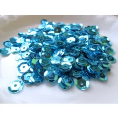 Sequins - 7 mm - Metallic turquoise dark - 2gr