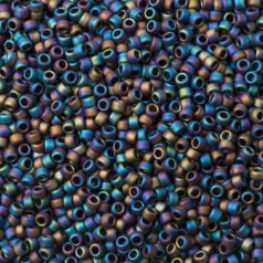 Toho 8/0 - #2642F - Semi-Glazed Rainbow Black - 10 gr