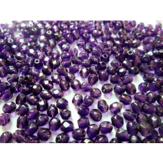 Czech fire polished beads - 4 mm