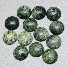 Zöld jáspis kaboson - 14 mm