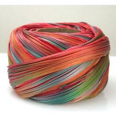Shibori silk ribbon - feather -10 cm