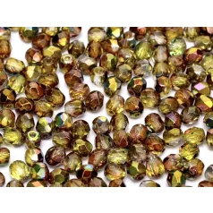 Czech fire polished beads - 4 mm