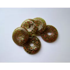 Millefiori glass bead - 18 mm - blue