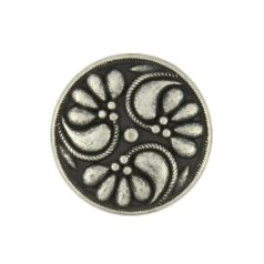 Antique finish metal shank button - 18 mm - bronze