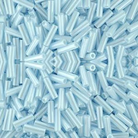 Toho 6 mm bugle - Opaque Lustered Pale Blue - #124 - 10 gr