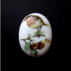 Porcelán kaboson - 40*30 mm - madarak 3#