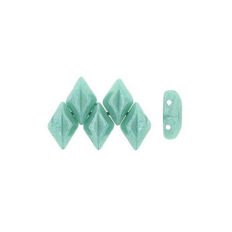 Gemduo 8x5 mm - Luster Opaque Turquoise - #L63130 - 5 gr (34 db)