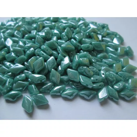 Gemduo 8x5 mm - Luster Opaque Turquoise - #L63130 - 5 gr (34 db)