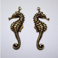 Csikóhalak - sárgaréz veret - összeillő pár 36*14 mm