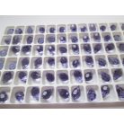 Preciosa kristály briolette - 10x6 mm - tanzanite