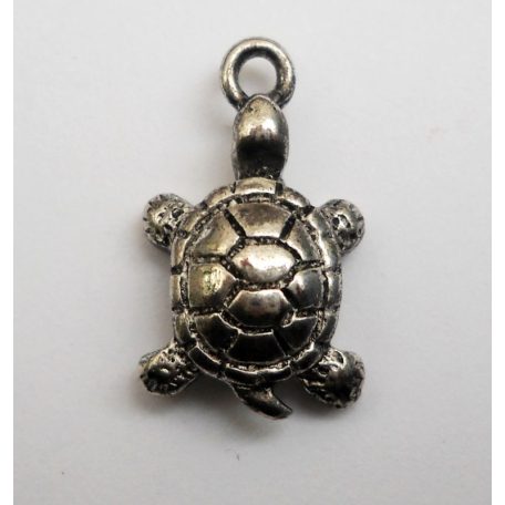 Turtle - antique silver - 19*16 mm