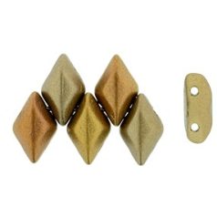   Gemduo 8x5 mm - Matte Metallic Gold Iris- #K0161 - 5 gr (34 db)