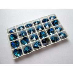 Swarovski Kristály szív - 10 mm - bermuda blue - 6228