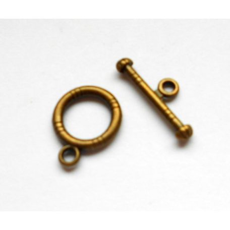 Toggle clasp - bronze - 16*14 mm