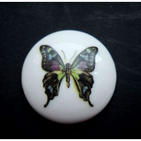 Porcelán kaboson - 30 mm - pillangó 1#