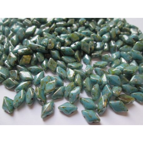 Gemduo 8x5 mm - Turquoise Picasso - #T63130 - 5 gr (34 db)