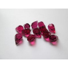 Preciosa kristály briolette - 10x6 mm - ruby