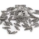 Charm - feather - silver - 20*6 mm