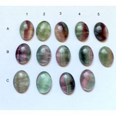 Fluorit kaboson - 18x13 mm