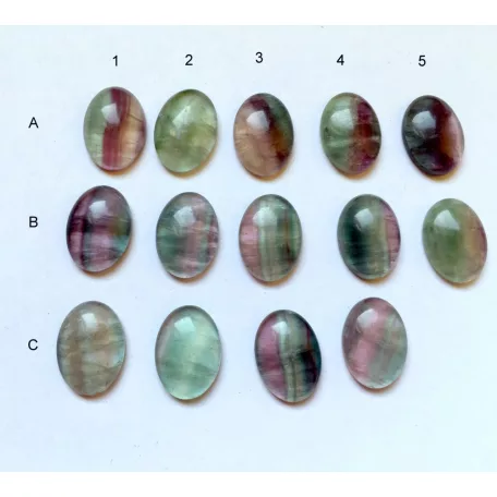Fluorit kaboson - 18x13 mm