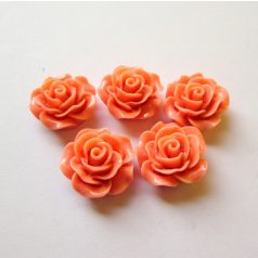 Akril rózsa kaboson -  20 mm - lazac