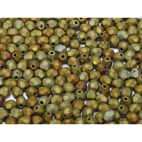 Czech fire polished beads - 4 mm