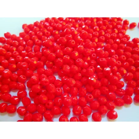 Czech fire polished beads - 4 mm